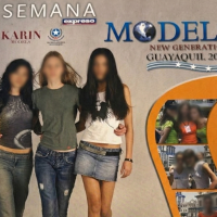 Gláucia Fekete foi ao Equador em evento de moda organizado por Brunel em 2004 -  (crédito: Arquivo pessoal/Glaucia Fekete)