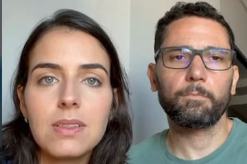 Sandra Cunha e Gabriel Cunha retornavam de Hanói, no Vietnã, com destino a Doha, no Catar, quando, cerca de 30 minutos antes do pouso, foram informados pelo comandante sobre a mudança de rota -  (crédito: Reprodução/Cedido ao Correio)