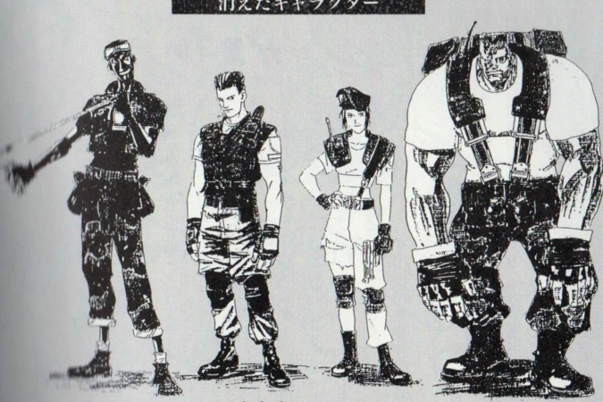 IlustraÃ§Ãµes originais de como seriam os personagens do primerio jogo.