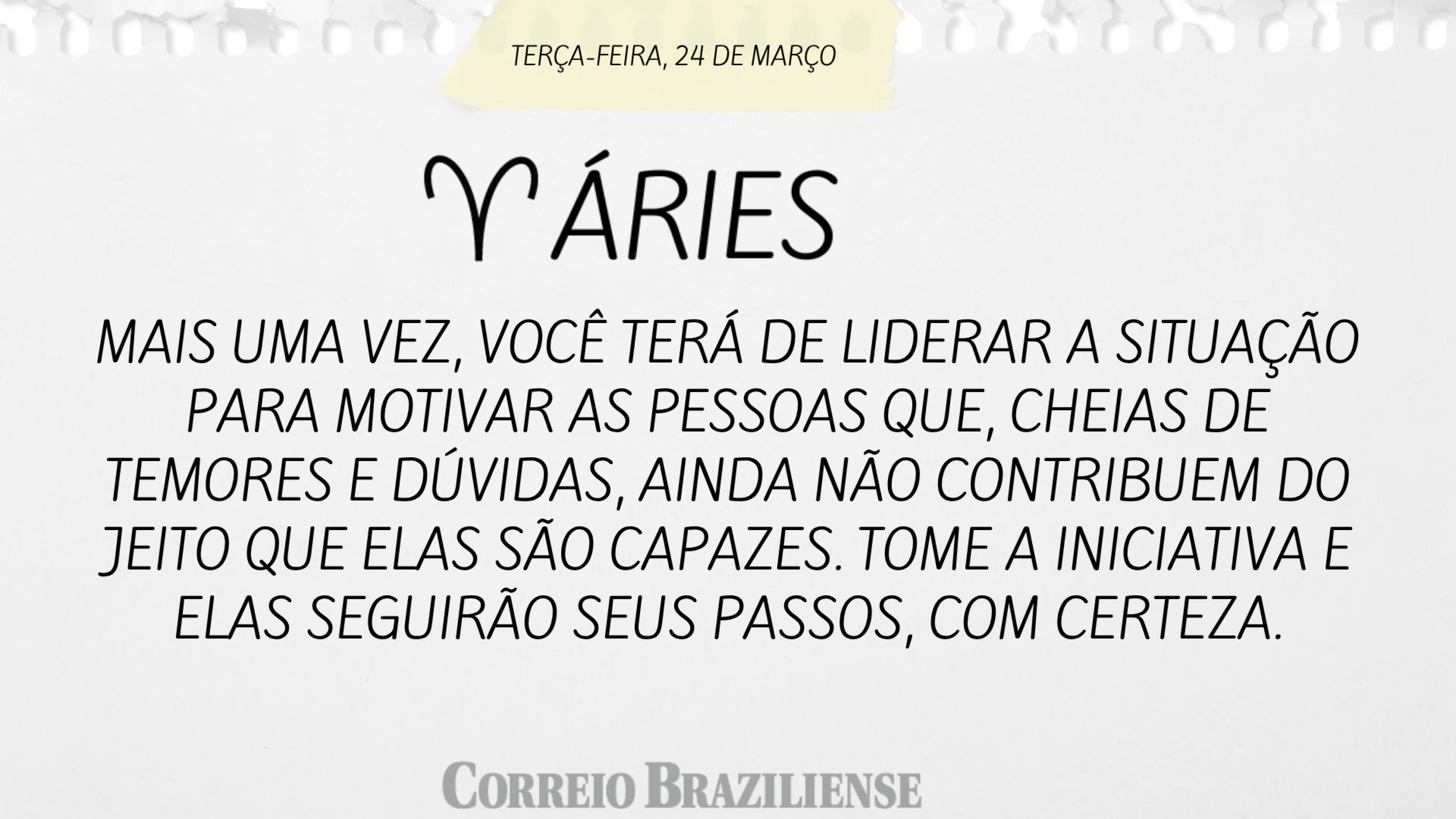 Hor&oacute;scopo desta ter&ccedil;a-feira