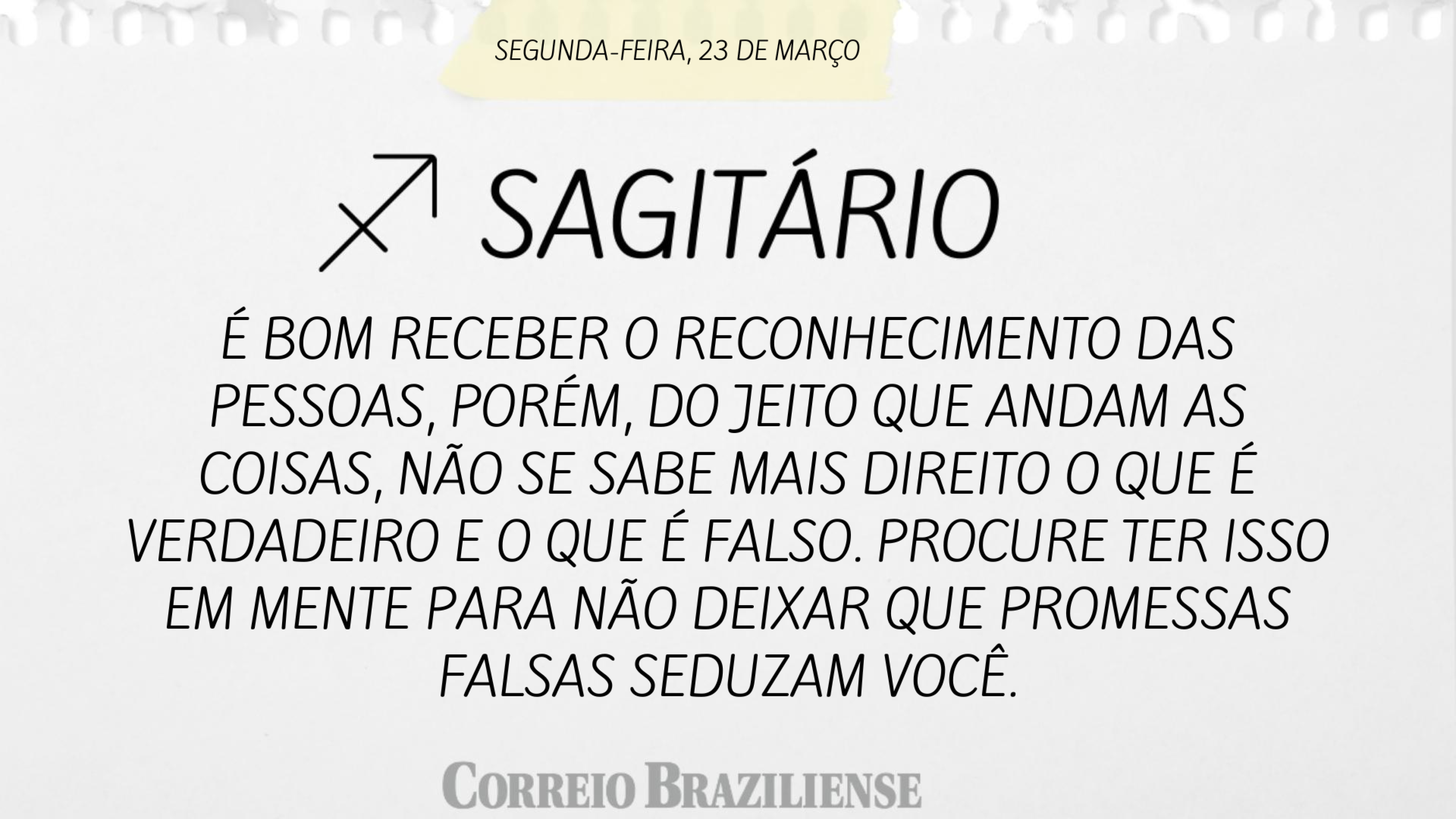 Hor&oacute;scopo desta segunda-feira
