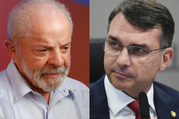 Lula e Flávio Bolsonaro -  (crédito: CB)