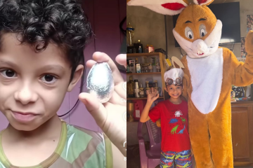  'Vimos o seu vídeo e queremos deixar a sua Páscoa ainda mais especial!', comentou a empresa nas redes sociais -  (crédito: Reprodução redes sociais)