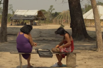 Cena da série documental nacional 'As Pajés' - (crédito: Reprodução / Instagram / @atman.filmes) Cena da série documental nacional 'As Pajés' - (crédito: Reprodução / Instagram / @atman.filmes)