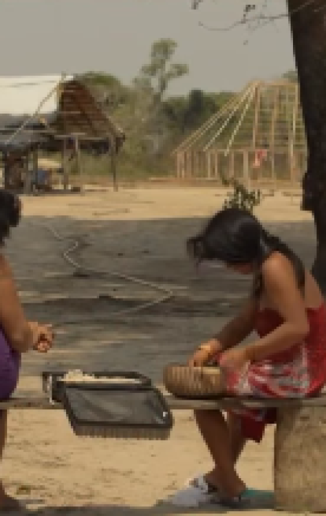Cena da série documental nacional 'As Pajés' - (crédito: Reprodução / Instagram / @atman.filmes) Cena da série documental nacional 'As Pajés' - (crédito: Reprodução / Instagram / @atman.filmes)