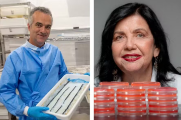 Luciano Moreira, da Fiocruz, e Mariangela Hungria, da Embrapa -  (crédito: WMP // Embrapa)