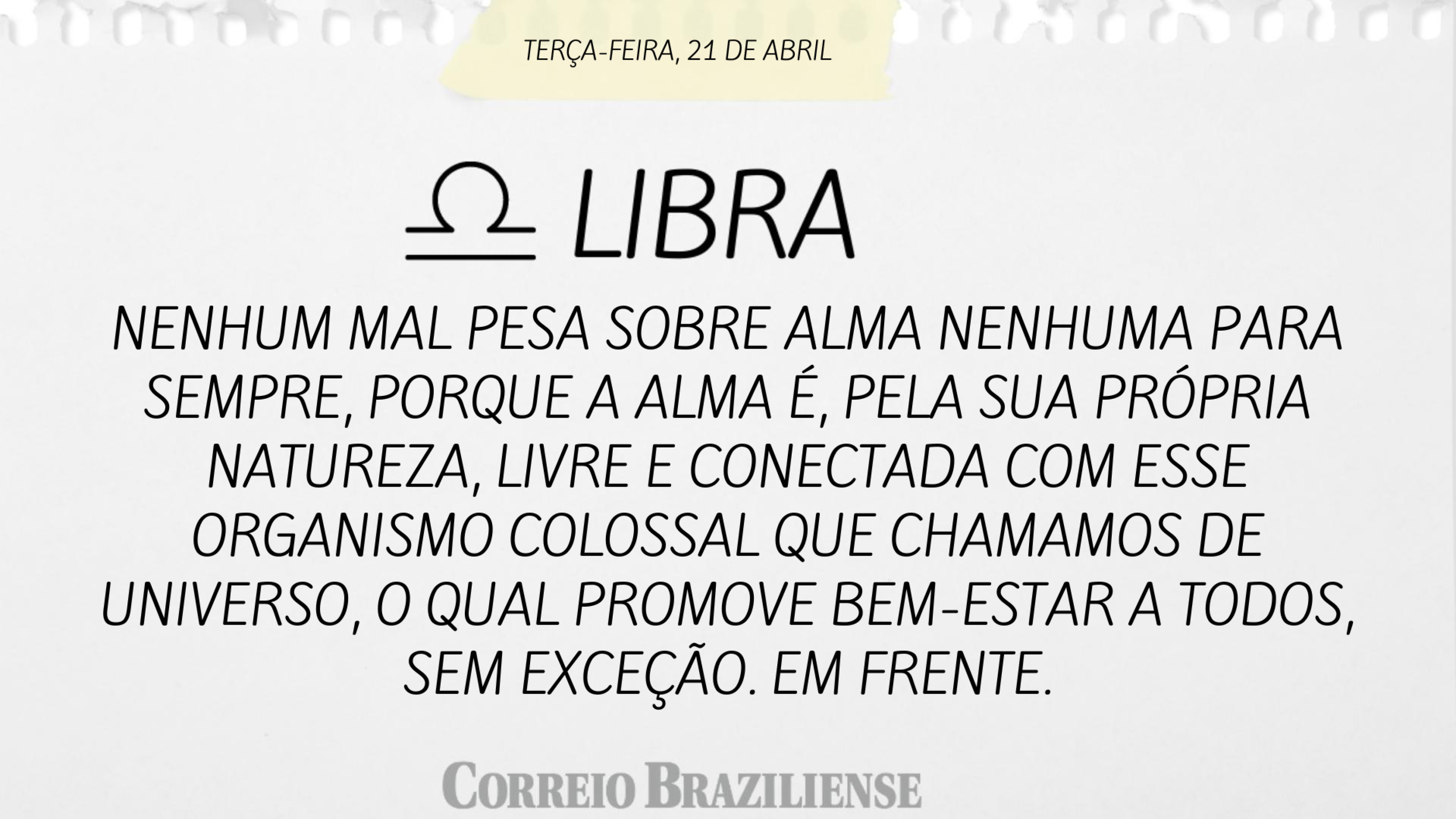 Hor&oacute;scopo | 21 de abril