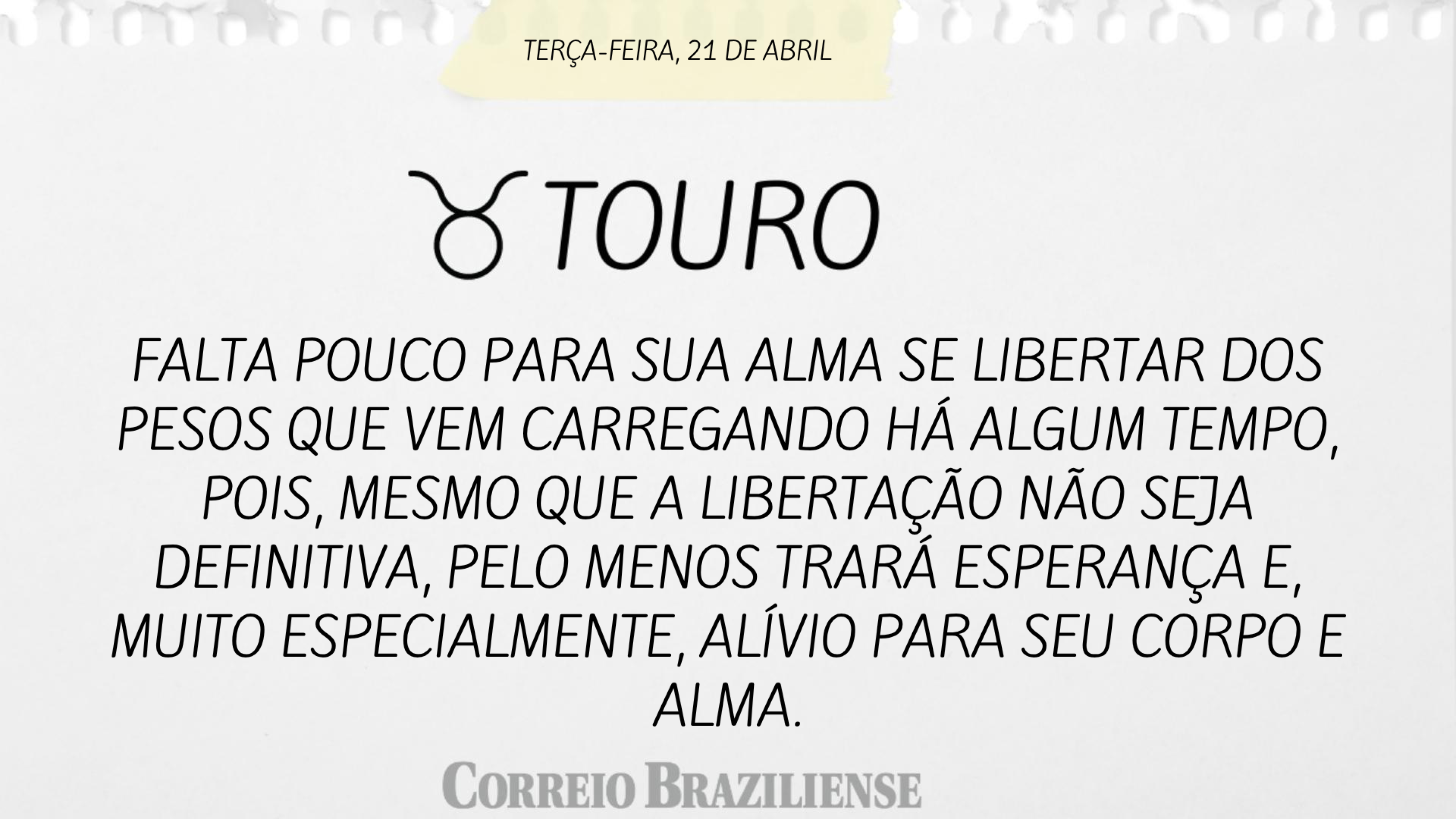 Hor&oacute;scopo | 21 de abril