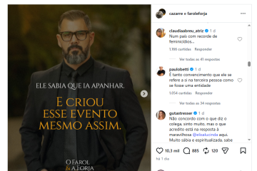 Juliano Cazarré anuncia projeto voltado ao público masculino e é criticado pela classe artística  -  (crédito: Reprodução/Redes sociais )