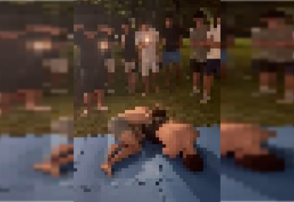 Lutas ocorriam em quintal de mansão -  (crédito: Material cedido ao Correio) -Lutas ocorriam em quintal de mansão -  (crédito: Material cedido ao Correio)