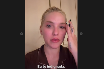 A influenciadora Virginia Fonseca chora nas redes sociais após embate com Luana Piovani. Luana critica Virginia por suposto envolvimento com apostas online e cita filhos oriundos do relacionamento com Zé Felipe -  (crédito: Reprodução / Instagram / @Virginia)