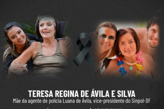 Morre Teresa Regina de Ávila e Silva, mãe de Thiago Ávila, aos 63 anos -  (crédito: Reprodução / Instagram / @sinpoldf)