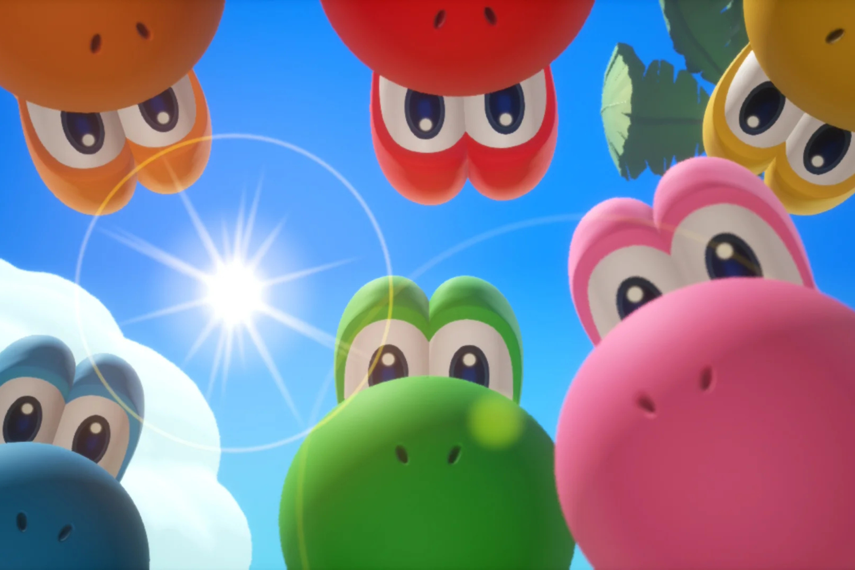 Yoshi de todas as cores encontram o misterioso livro.