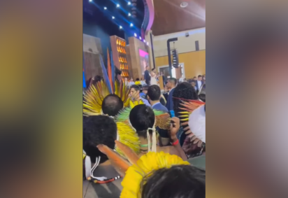 Segundo indígenas do Território Tupinikim, o objetivo do grupo era fazer uma apresentação cultural de recepção ao presidente Lula -  (crédito: Reprodução/Instagram)