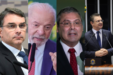 Decisão anunciada após encontro de Flávio Bolsonaro com Marco Rubio provoca reações de governistas, oposição e pré-candidatos à Presidência - (crédito: Divulgação) Decisão anunciada após encontro de Flávio Bolsonaro com Marco Rubio provoca reações de governistas, oposição e pré-candidatos à Presidência - (crédito: Divulgação)