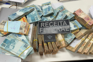 Fluxograma mostra caminho do dinheiro no esquema mirado pelo Fluxo Oculto -  (crédito: Receita Federal)
