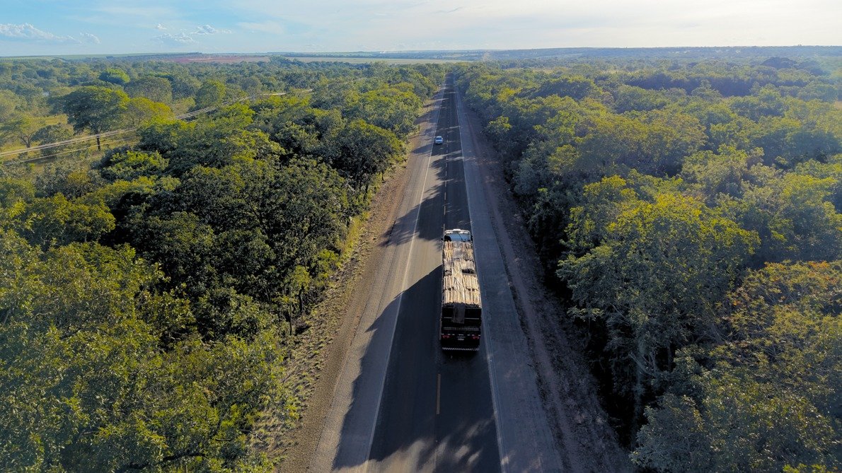 A BR-040, no trecho entre Minas Gerais e Goi&aacute;s, deve registrar fluxo intenso de ve&iacute;culos neste feriado de Corpus Christi -  (crédito: Divulga&ccedil;&atilde;o/Via Cristais)