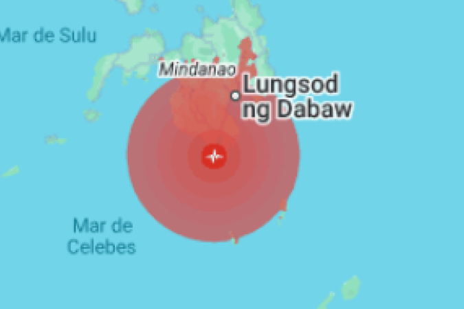 Terremoto de magnitude 7,8 afeta Indonésia, Filipinas e Malásia. - (crédito: Google Maps) Terremoto de magnitude 7,8 afeta Indonésia, Filipinas e Malásia. - (crédito: Google Maps)