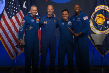 Tripulantes da Artemis III, missão da NASA prevista para ser lançada no segundo semestre de 2027 -  (crédito: Divulgação / NASA)