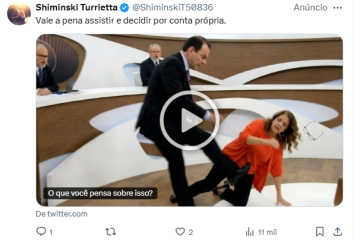 Print tirado do 'X' mostra postagem feita em forma de 'anúncio' na rede social -  (crédito: Reprodução / 'X')