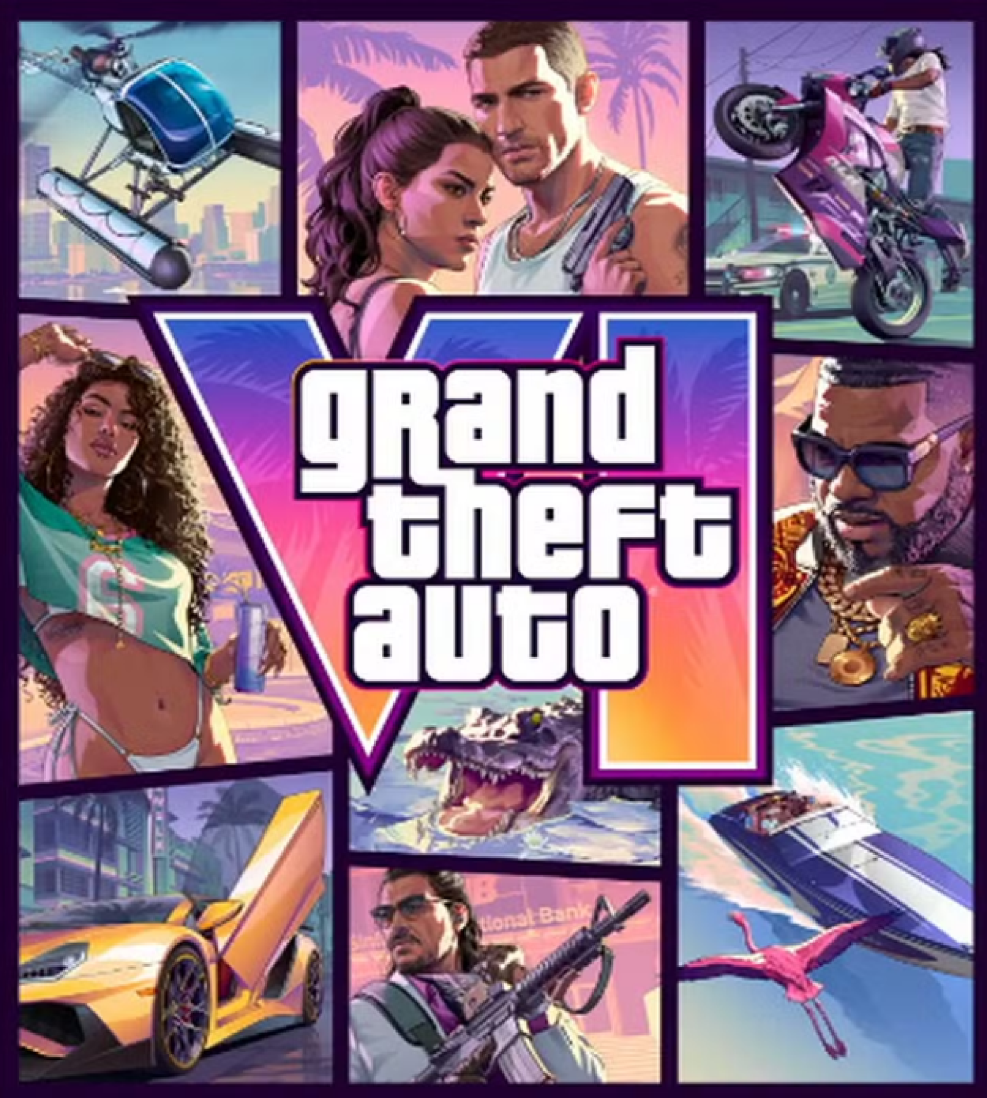 Grand Theft Auto VI (GTA 6) teve a arte oficial revelada pela Rockstar Games