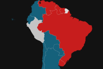 CB / D.A. Press - (crédito: Mapa geopolítico da América do Sul) CB / D.A. Press - (crédito: Mapa geopolítico da América do Sul)