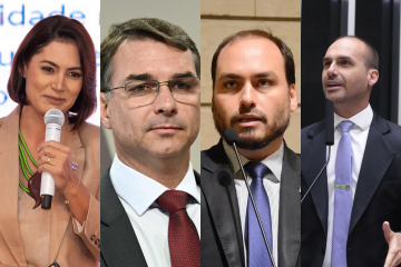 Atrito com Flávio Bolsonaro resgata episódios de divergências entre a ex-primeira-dama e os filhos de Jair Bolsonaro, envolvendo disputas políticas e decisões no PL -  (crédito: Reprodução/Redes Sociais)