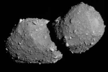 Dados coletados durante a aproximação vão ajudar cientistas a entender a formação dos asteroides  -  (crédito: Divulgação/JAXA, Universidade de Tóquio)