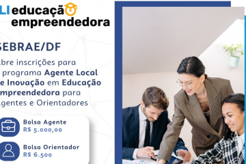 Sebrae/DF abre inscri&ccedil;&otilde;es para o programa Agente Local de Inova&ccedil;&atilde;o em Educa&ccedil;&atilde;o Empreendedora, com bolsas de R$ 5 mil e R$ 6.500 -  (crédito: Divulga&ccedil;&atilde;o)
