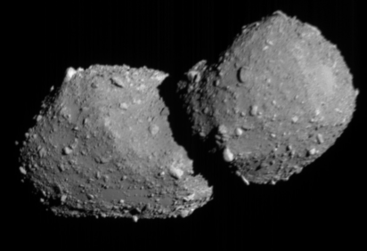 Dados coletados durante a aproximação vão ajudar cientistas a entender a formação dos asteroides  -  (crédito: Divulgação/JAXA, Universidade de Tóquio) -Dados coletados durante a aproximação vão ajudar cientistas a entender a formação dos asteroides  -  (crédito: Divulgação/JAXA, Universidade de Tóquio)