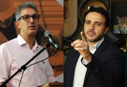 Tanto Zema quanto Renan Santos têm buscado se apresentar como alternativas à polarização entre o presidente Lula e o senador Flávio Bolsonaro -  (crédito: Jair Amaral/EM/D.A Press e Divulgação/Partido Missão)