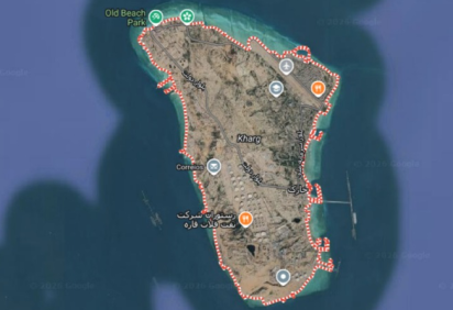 As declarações de autoridades iranianas foram respostas às novas ameaças feitas por Trump, de intensificar os ataques contra o Irã e até assumir o controle da Ilha de Kharg -  (crédito: Reprodução/Google Maps) -As declarações de autoridades iranianas foram respostas às novas ameaças feitas por Trump, de intensificar os ataques contra o Irã e até assumir o controle da Ilha de Kharg -  (crédito: Reprodução/Google Maps)