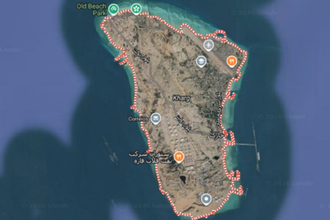 As declarações de autoridades iranianas foram respostas às novas ameaças feitas por Trump, de intensificar os ataques contra o Irã e até assumir o controle da Ilha de Kharg - (crédito: Reprodução/Google Maps) As declarações de autoridades iranianas foram respostas às novas ameaças feitas por Trump, de intensificar os ataques contra o Irã e até assumir o controle da Ilha de Kharg - (crédito: Reprodução/Google Maps)