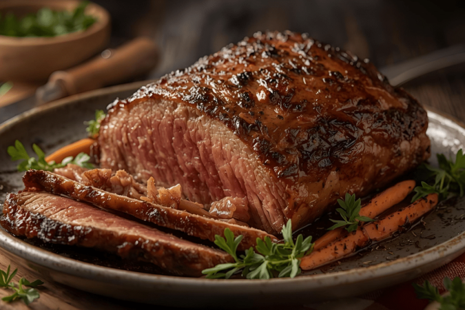 Carne assada com cenoura e cebola (Imagem: MisikPuspajati | Shutterstock) - (crédito: EdiCase) Carne assada com cenoura e cebola (Imagem: MisikPuspajati | Shutterstock) - (crédito: EdiCase)