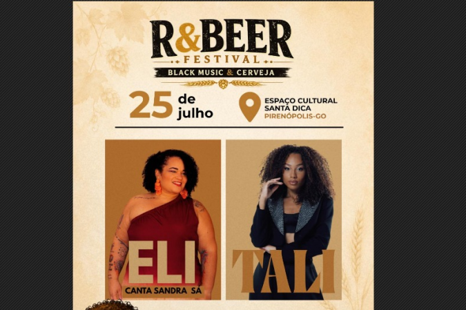 R&BEER Festival une cerveja artesanal e black music em Pirenópolis - (crédito: Divulgação) R&BEER Festival une cerveja artesanal e black music em Pirenópolis - (crédito: Divulgação)