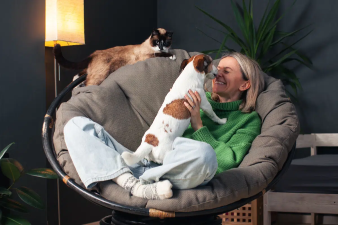 A convivência diária com cães e gatos pode transformar a vida dos tutores (Imagem: Gladskikh Tatiana | Shutterstock) - (crédito: EdiCase) A convivência diária com cães e gatos pode transformar a vida dos tutores (Imagem: Gladskikh Tatiana | Shutterstock) - (crédito: EdiCase)