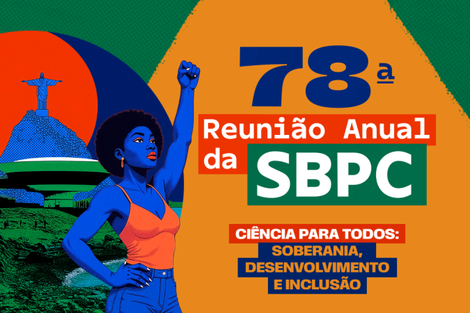 A programação da 78ª Reunião Anual da Sociedade Brasileira para o Progresso da Ciência (SBPC), o maior evento científico da América Latina, reúne uma série de atrações gratuitas que serão realizadas, entre os dias 26 de julho e 1º de agosto, na Universidade Federal Fluminense (UFF). -  (crédito: Reprodução/SBPC)