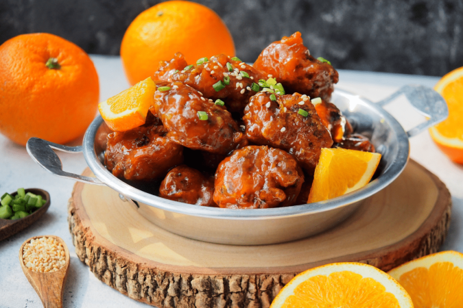 Frango com molho agridoce de laranja (Imagem: pada smith stockphoto | Shutterstock)
- (crédito: EdiCase) Frango com molho agridoce de laranja (Imagem: pada smith stockphoto | Shutterstock)
- (crédito: EdiCase)