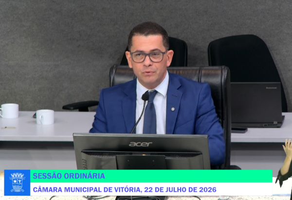 Reprodução / Câmara Municipal de Vitória