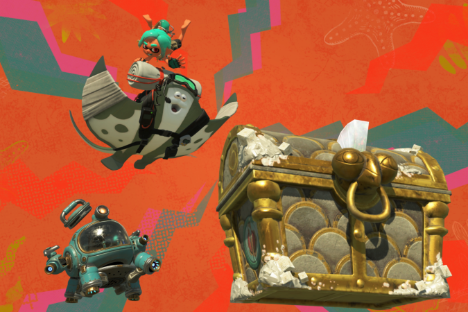 Explorar as ilhas atrás de recompensas é o looping principal de jogabildiade de Splatoon Raiders.