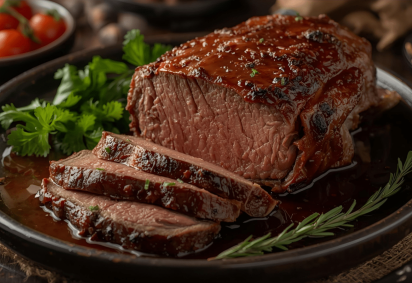 Filé-mignon assado ao molho de vinho (Imagem: MisikPuspajati | Shutterstock) -  (crédito: EdiCase) -Filé-mignon assado ao molho de vinho (Imagem: MisikPuspajati | Shutterstock) -  (crédito: EdiCase)