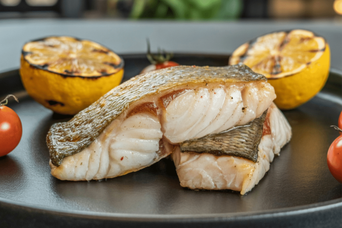Bacalhau assado com limão grelhado (Imagem: Alex_Karlssonn | Shutterstock) - (crédito: EdiCase) Bacalhau assado com limão grelhado (Imagem: Alex_Karlssonn | Shutterstock) - (crédito: EdiCase)