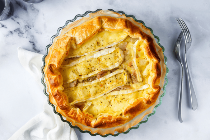 Quiche com queijo e pera (Imagem: IriGri | Shutterstock) - (crédito: EdiCase) Quiche com queijo e pera (Imagem: IriGri | Shutterstock) - (crédito: EdiCase)