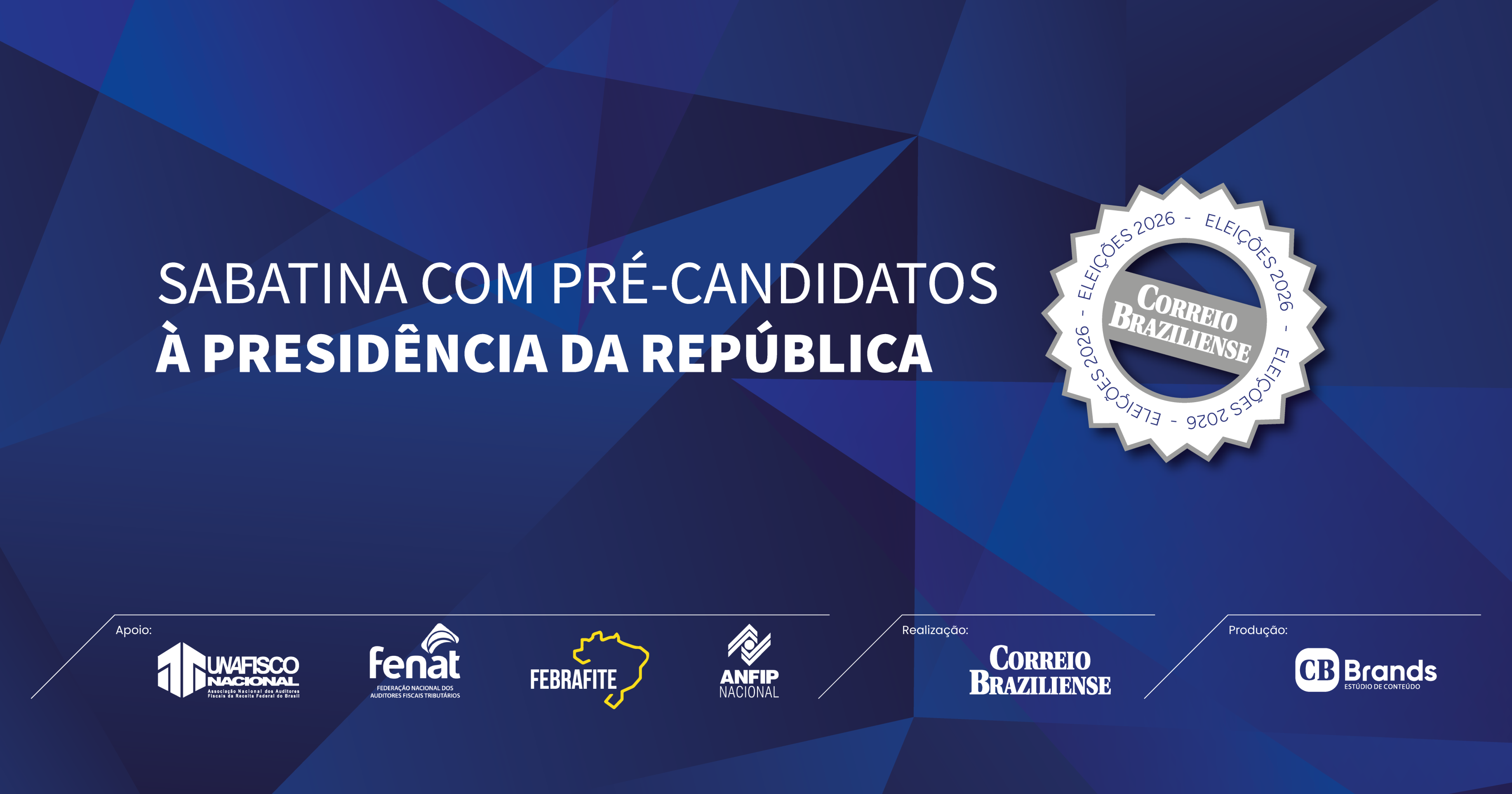 Sabatina com pré-candidatos à presidência da república - pós evento - (crédito: CB BRANDS) Sabatina com pré-candidatos à presidência da república - pós evento - (crédito: CB BRANDS)
