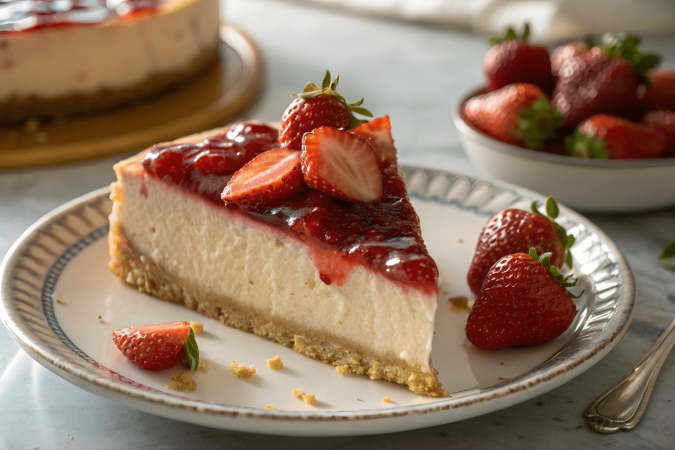 Cheesecake de morango (Imagem: asad_08 | Shutterstock) - (crédito: EdiCase) Cheesecake de morango (Imagem: asad_08 | Shutterstock) - (crédito: EdiCase)