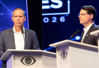 Kiko Caputo direcionou seu questionamento ao candidato do PSB citando episódios de apuração de irregularidades em instâncias federais e locais -  (crédito: Mari Campos) -Kiko Caputo direcionou seu questionamento ao candidato do PSB citando episódios de apuração de irregularidades em instâncias federais e locais -  (crédito: Mari Campos)