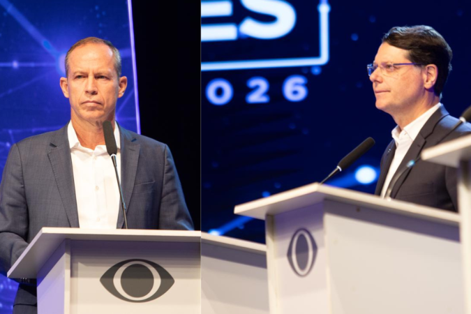 Kiko Caputo direcionou seu questionamento ao candidato do PSB citando episódios de apuração de irregularidades em instâncias federais e locais - (crédito: Mari Campos) Kiko Caputo direcionou seu questionamento ao candidato do PSB citando episódios de apuração de irregularidades em instâncias federais e locais - (crédito: Mari Campos)