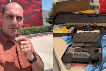 Eduardo Bolsonaro mostra compra de armas no Estados Unidos - (crédito: Reprodução/Redes Sociais) Eduardo Bolsonaro mostra compra de armas no Estados Unidos - (crédito: Reprodução/Redes Sociais)