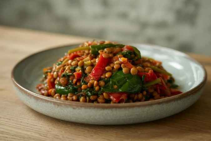 Lentilha com pimentão e espinafre (Imagem: Oliver_Johnson | Shutterstock)
- (crédito: EdiCase) Lentilha com pimentão e espinafre (Imagem: Oliver_Johnson | Shutterstock)
- (crédito: EdiCase)