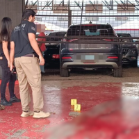 Crime ocorreu em uma garagem de veículos de Dourados -  (crédito: Osvaldo Duarte/Dourados News/Reprodução)